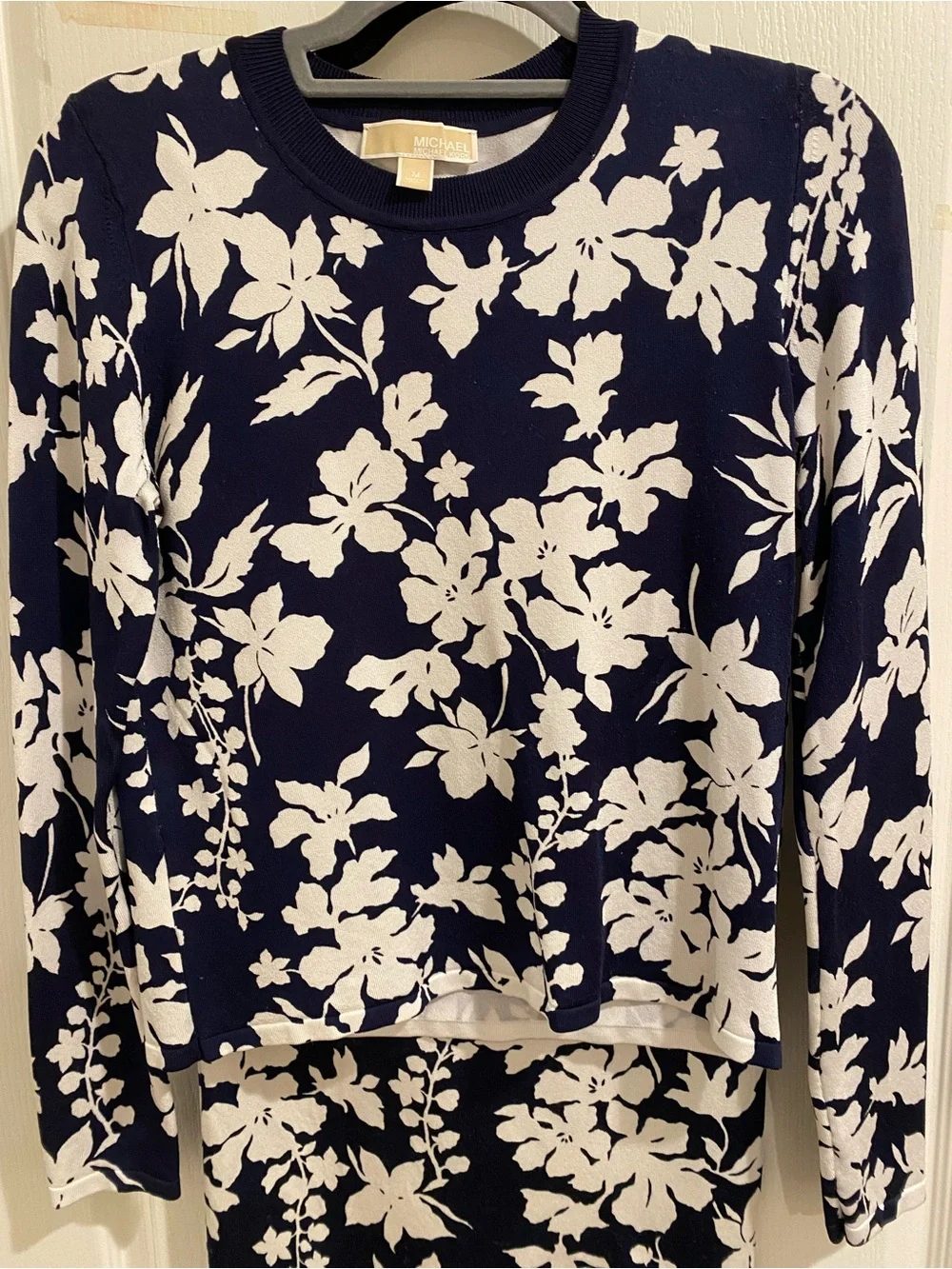 Michael Kors skirt and blouse knit set